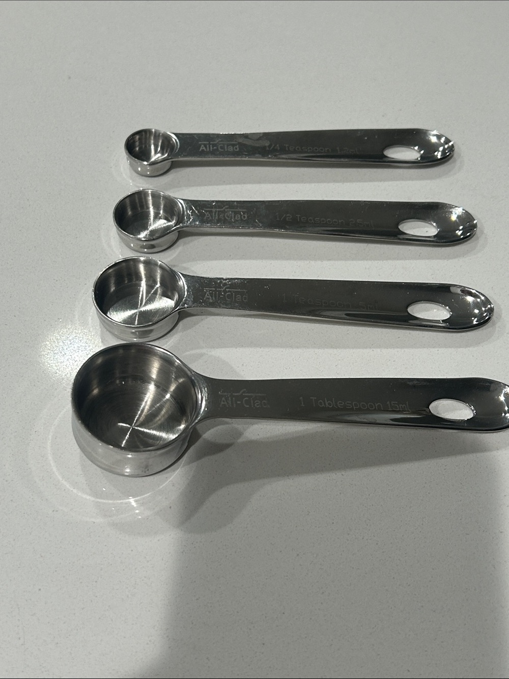 All-Clad Stainless Steel Measuring Spoon Set - Silver